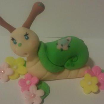 Fondant Snail Cake Topper
